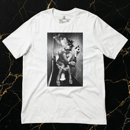 The Muse" Heavyweight Armor-Drape Tee – Noir Series