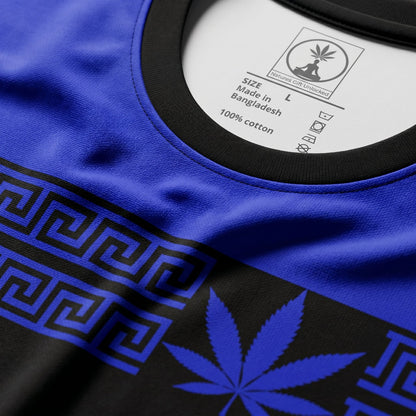 Macro close-up of NGU Vanguard sublimated graphic and technical performance-matte fabric texture.