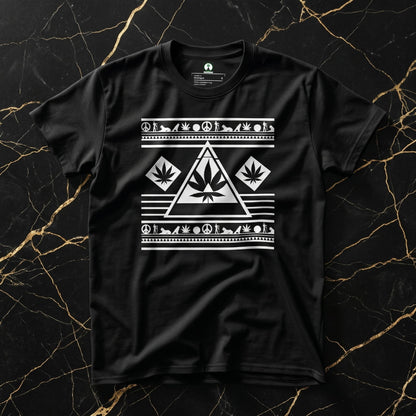 NGU Architect Tee 400gsm Heavyweight Front Flat-Lay on Black Portoro Marble