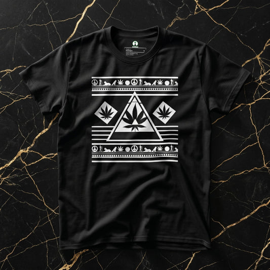 NGU Architect Tee 400gsm Heavyweight Front Flat-Lay on Black Portoro Marble