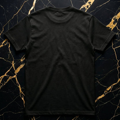 Front view of heather grey NGU The Muse heavyweight t-shir