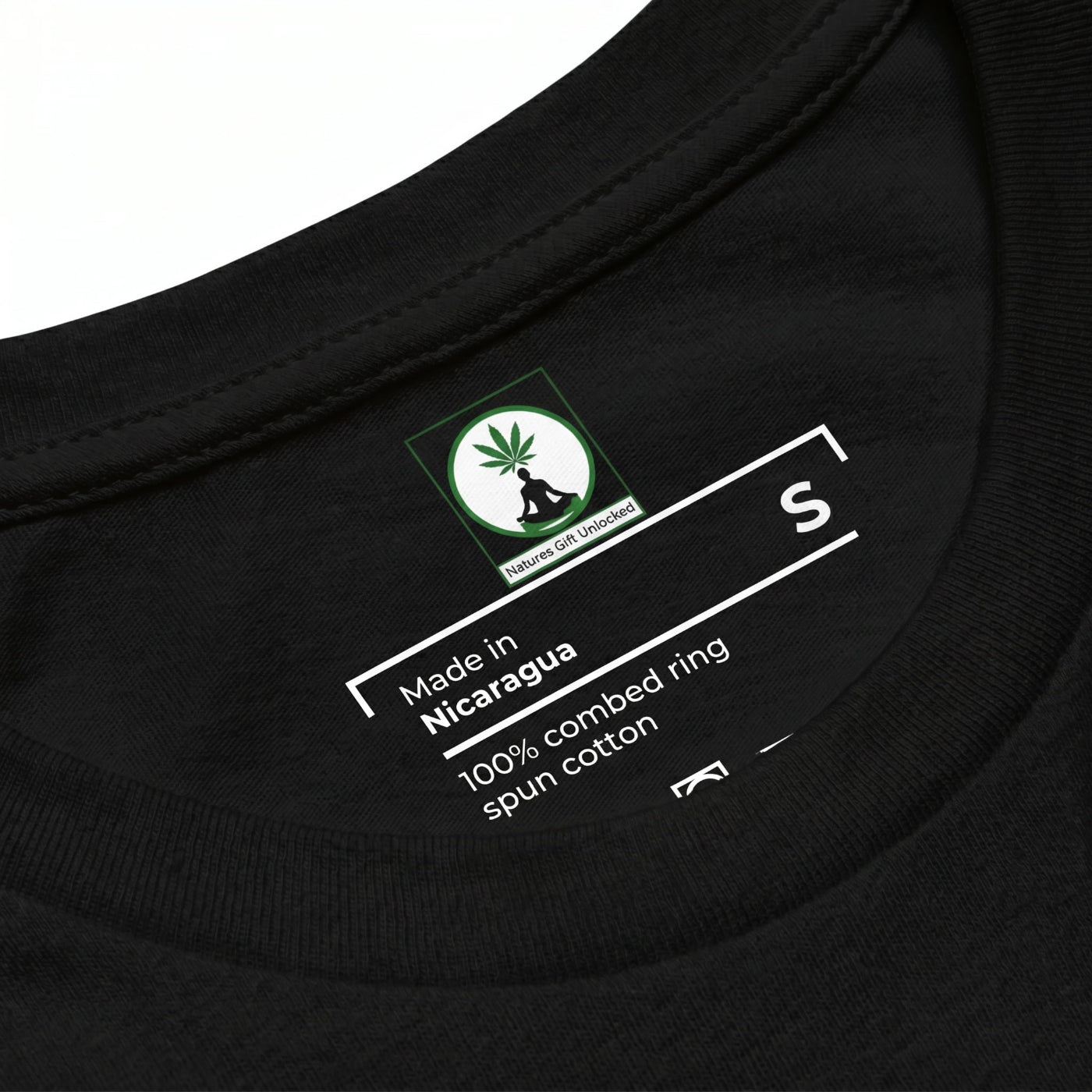Black NGU The Muse t-shirt with vintage woman graphic.