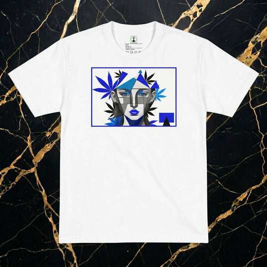 Extreme close-up of the 160gsm matte-weave fabric showing the fiber-fusion ink integration and high-density textile grain.