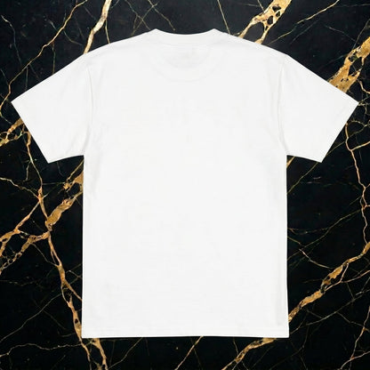 Rear view of the NGU Vanguard shirt showing the solid Snow White back panel and reinforced double-stitched hem.